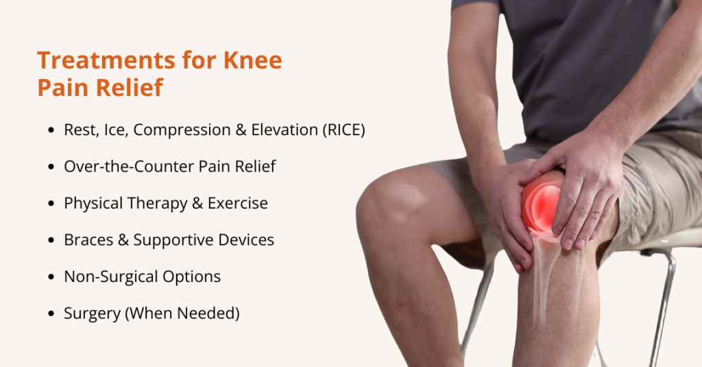 how to treat a knee pain