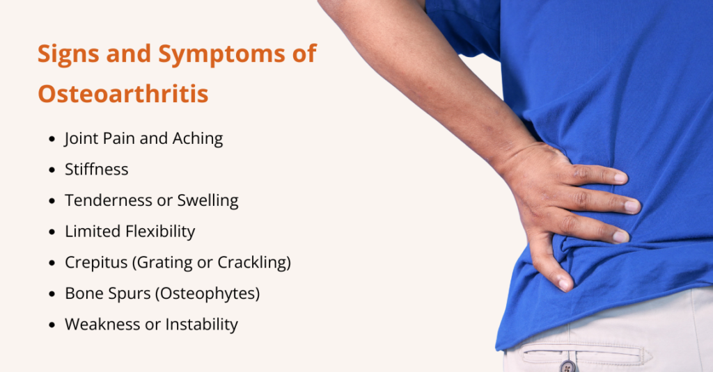 symptoms of Osteoarthritis