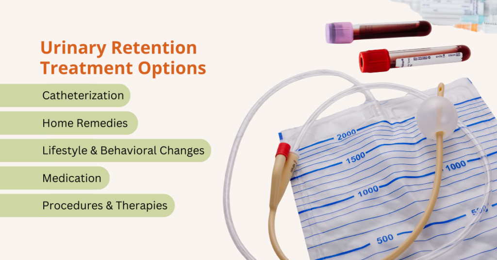 urinary retention treatment options
